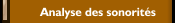 Analyse des sonorit&eacute;s